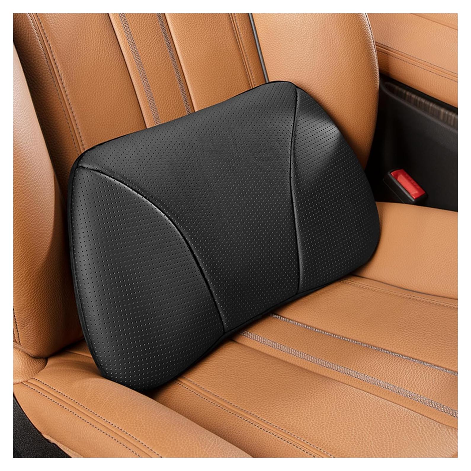 Cojín Lumbar POKSRI Cuero de Vaca 39x22 cm Espuma Memoria