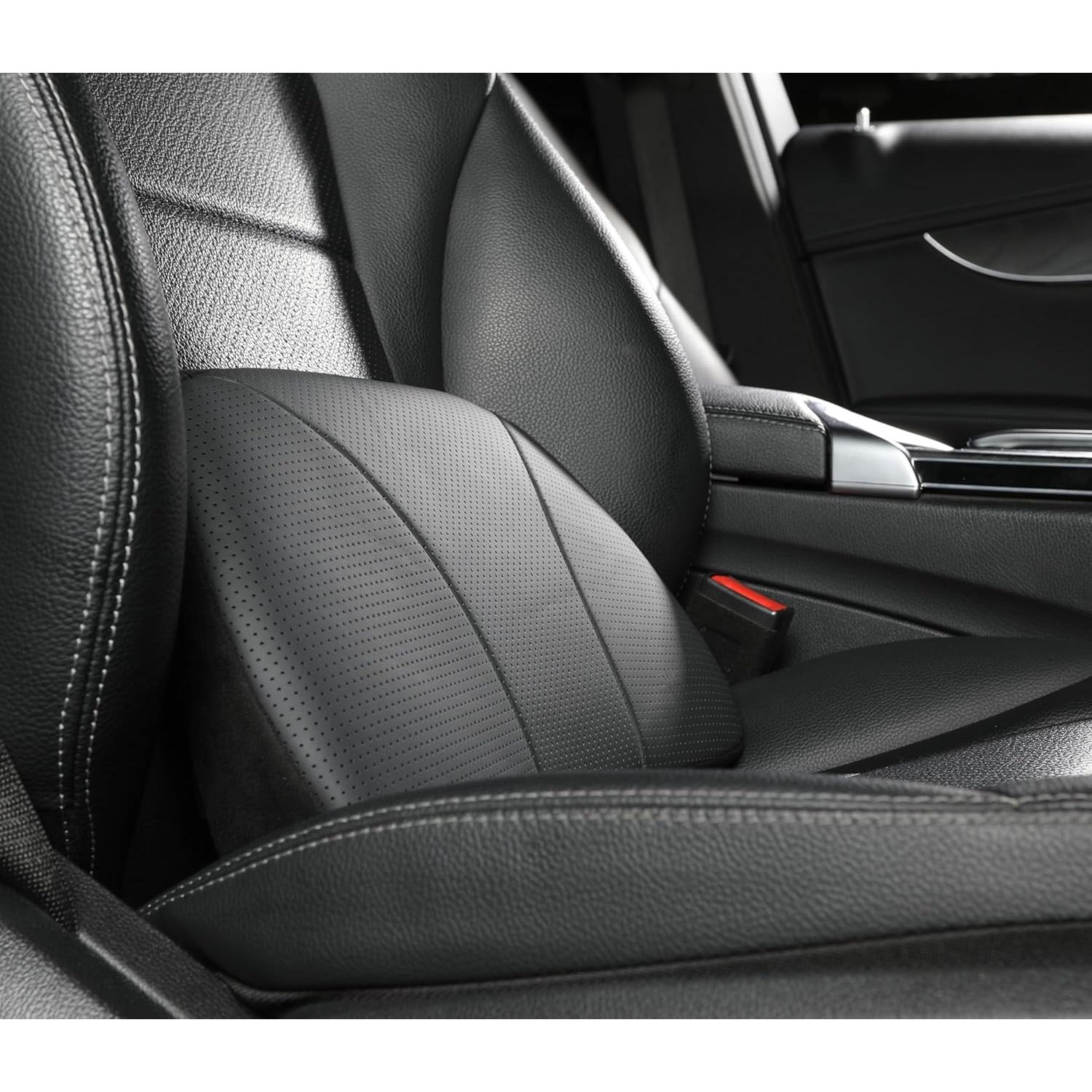 Cojín Lumbar POKSRI Cuero de Vaca 39x22 cm Espuma Memoria