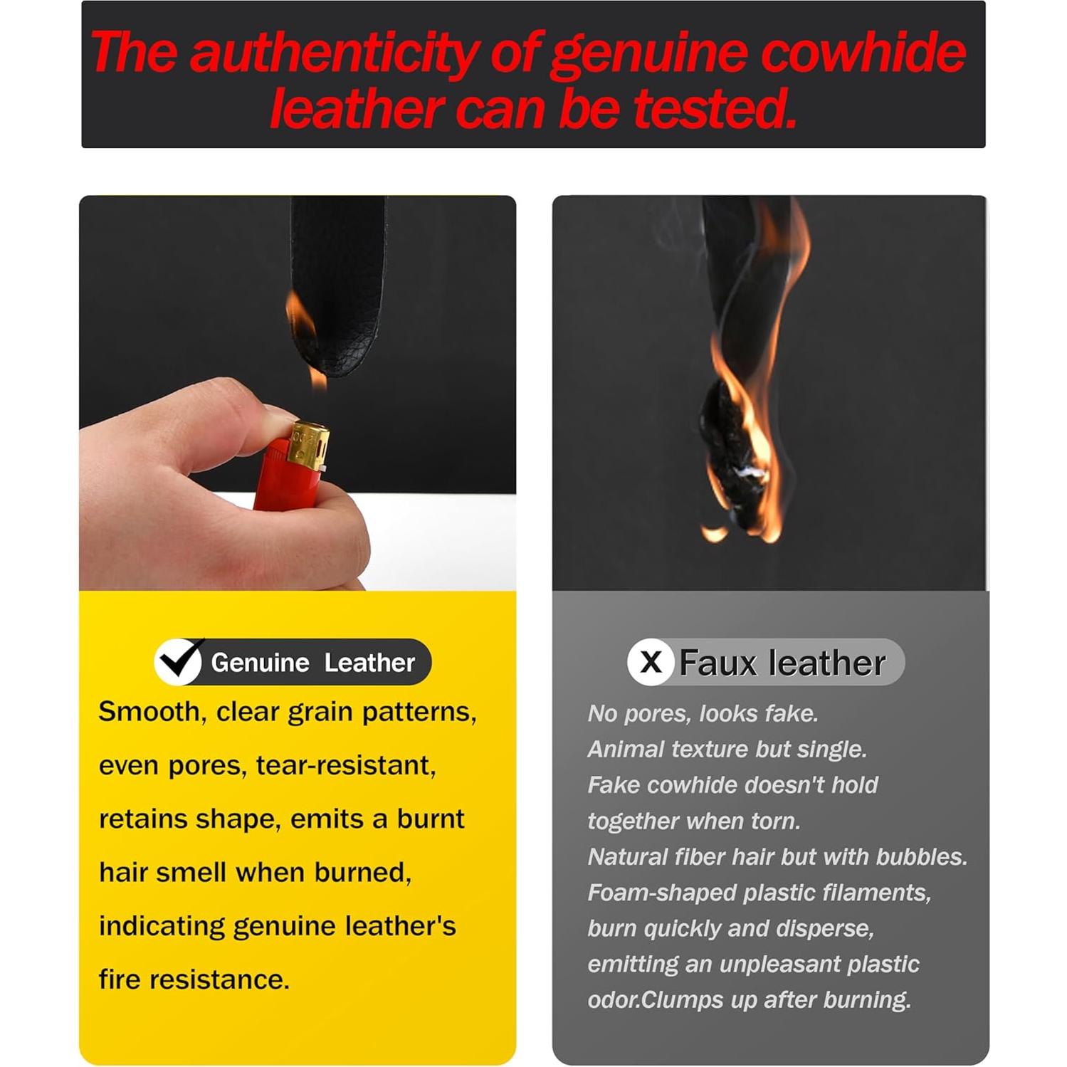 Cojín Lumbar POKSRI Cuero de Vaca 39x22 cm Espuma Memoria