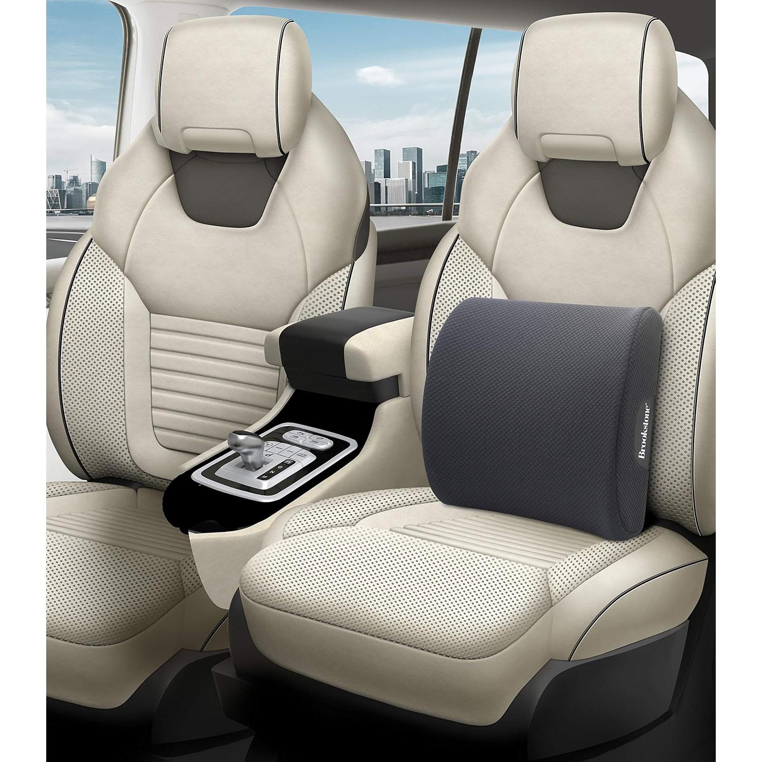 Cojín Lumbar Brookstone BK1209 Espuma de Memoria Ajustable