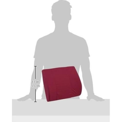 Almohada Lumbar DMI Ergonomica 35,56x33,02cm Burdeos