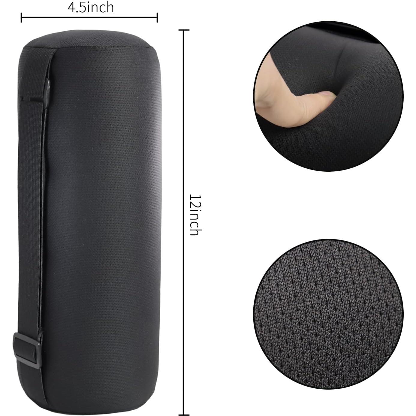Almohada Lumbar Patty Both Ajustable Espuma Viscoelástica Negra