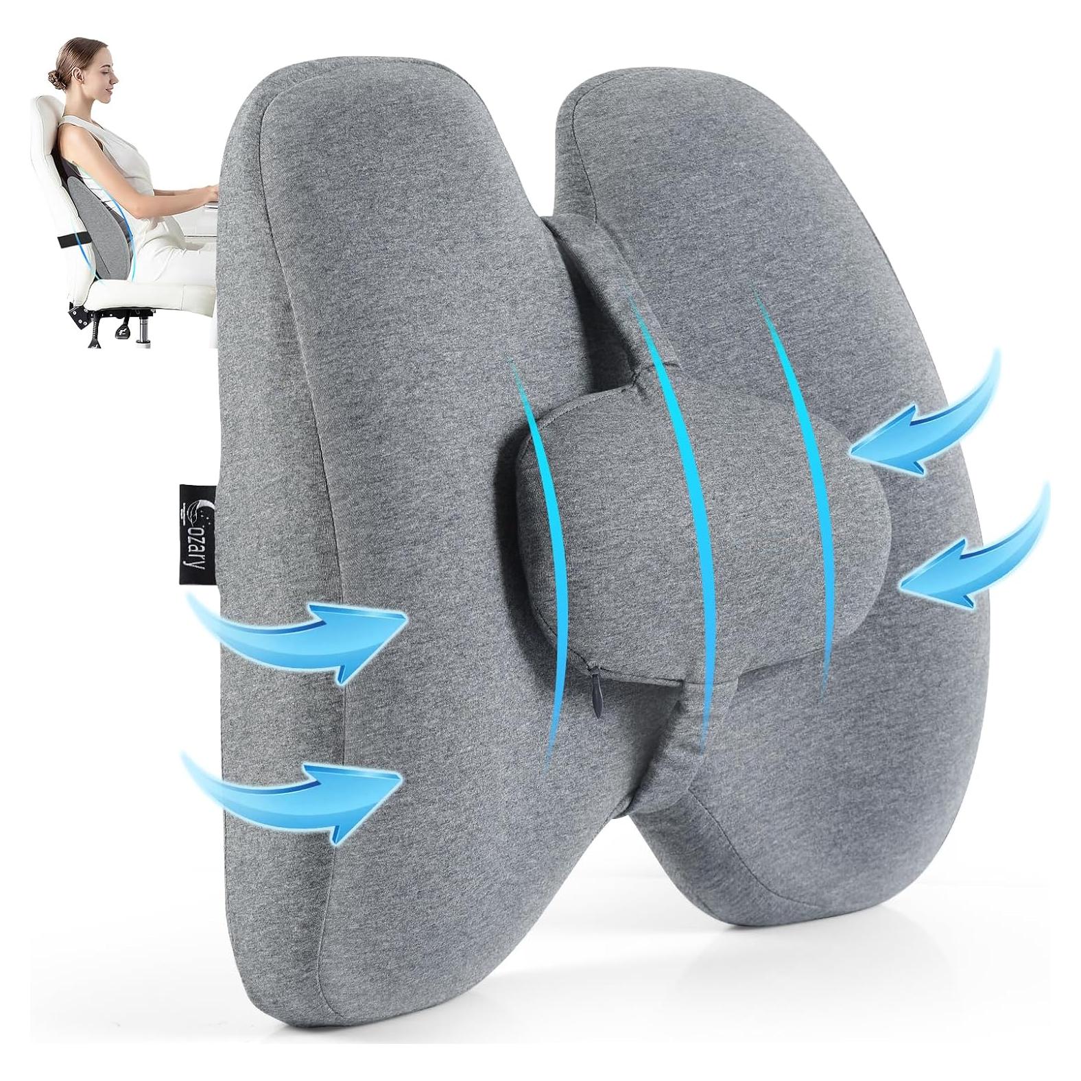 Almohada de Soporte Lumbar Cozary con Almohadilla 40x39 cm