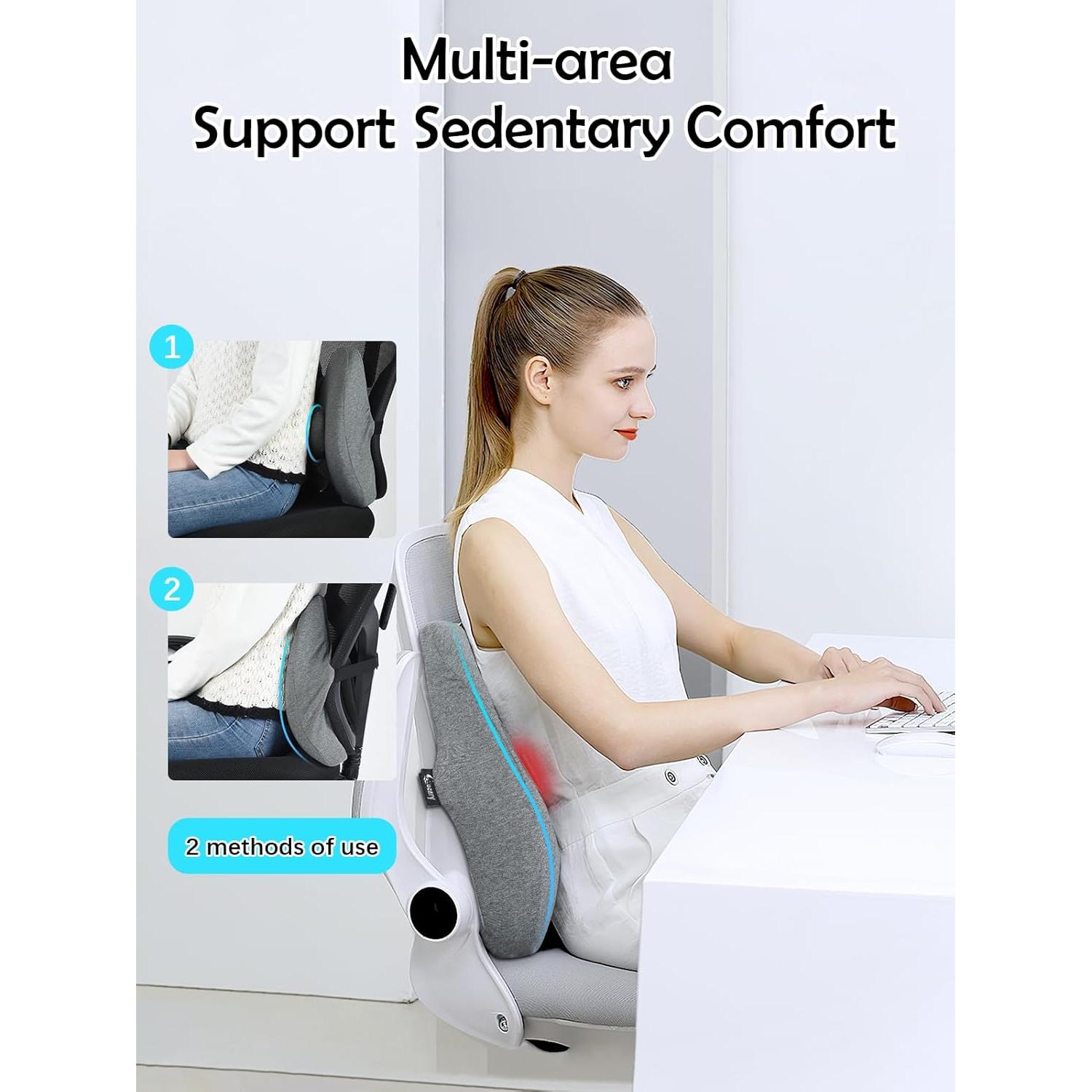 Almohada de Soporte Lumbar Cozary con Almohadilla 40x39 cm