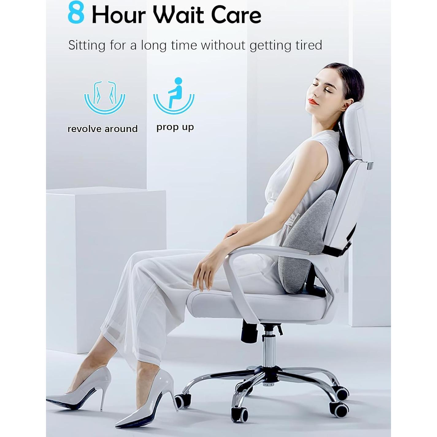 Almohada de Soporte Lumbar Cozary con Almohadilla 40x39 cm