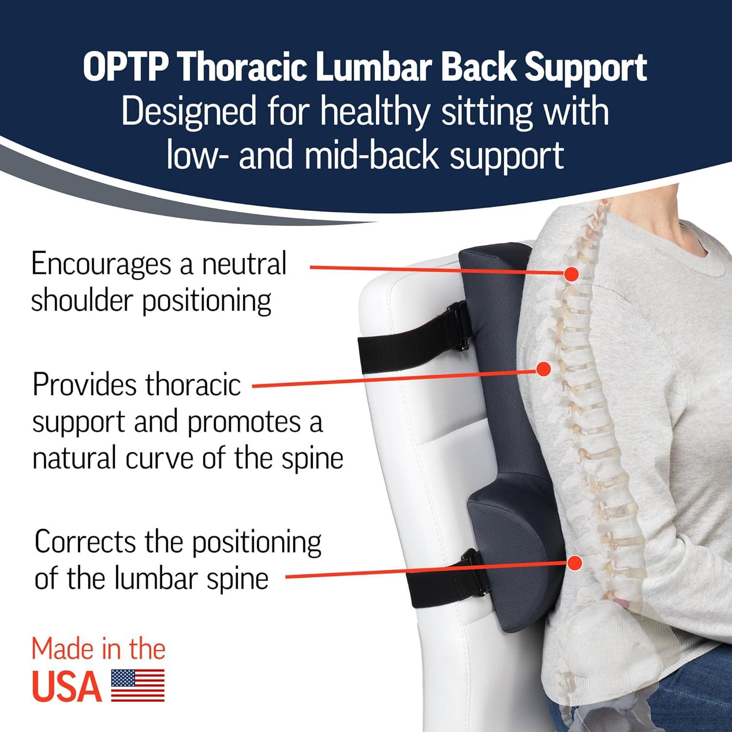 Soporte Lumbar Torácico OPTP 240 - Cojín Espalda Ergonomico