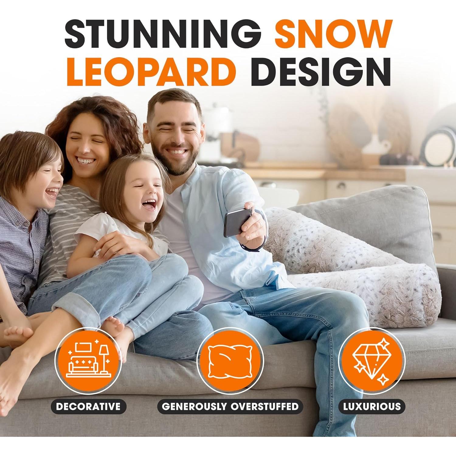 Cojines Cilíndricos Cheer Collection Piel Sintética 20x60 cm 2pk