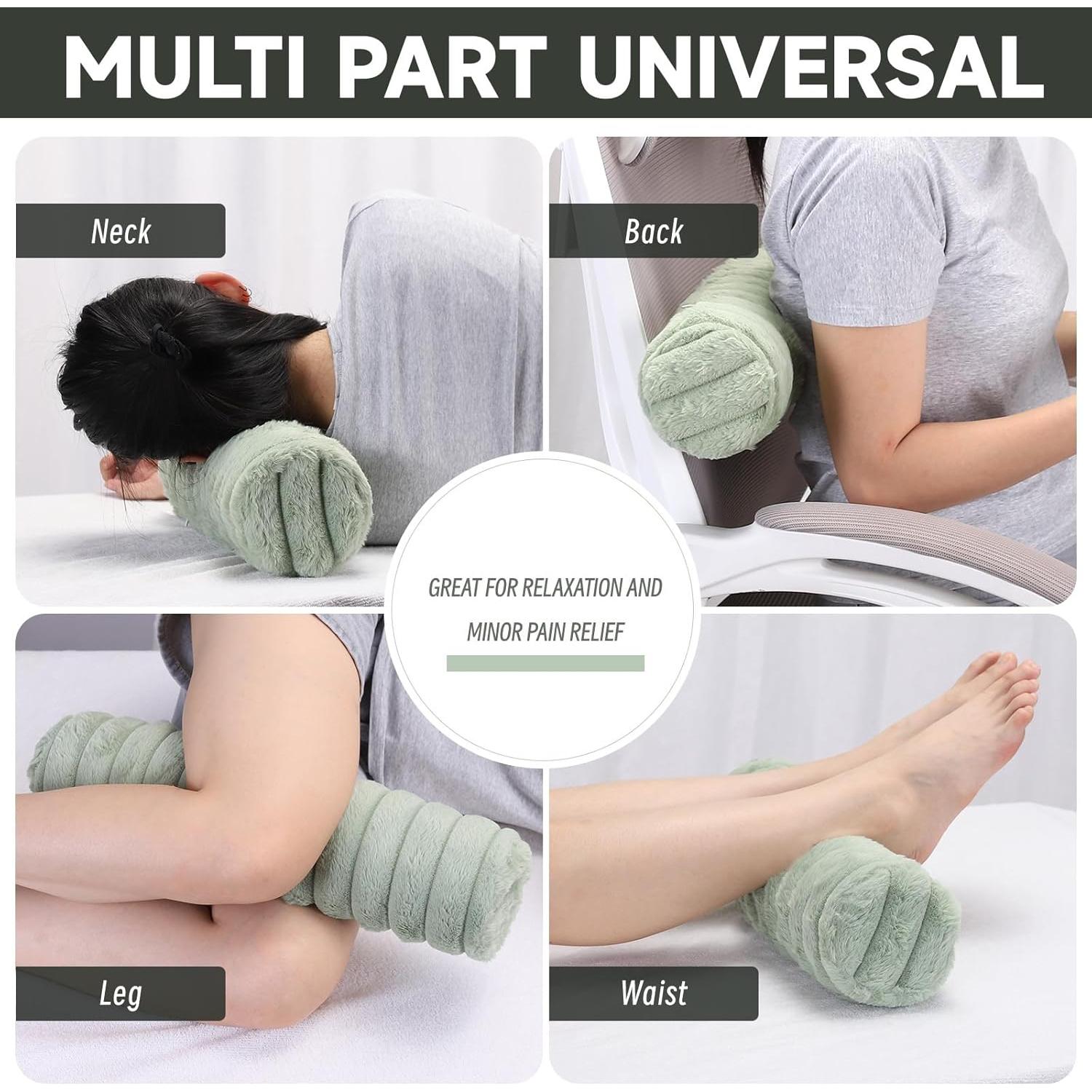 Almohada Cervical Cilíndrica Beatvive Espuma Púrpura 47x12 cm