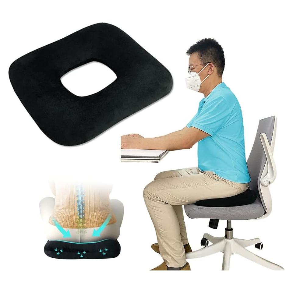 Almohada de Donut AOSSA para Hemorroides y Ciática 37x37cm