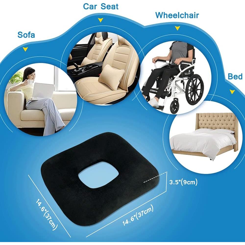 Almohada de Donut AOSSA para Hemorroides y Ciática 37x37cm