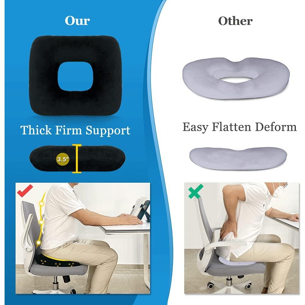 Almohada de Donut AOSSA para Hemorroides y Ciática 37x37cm