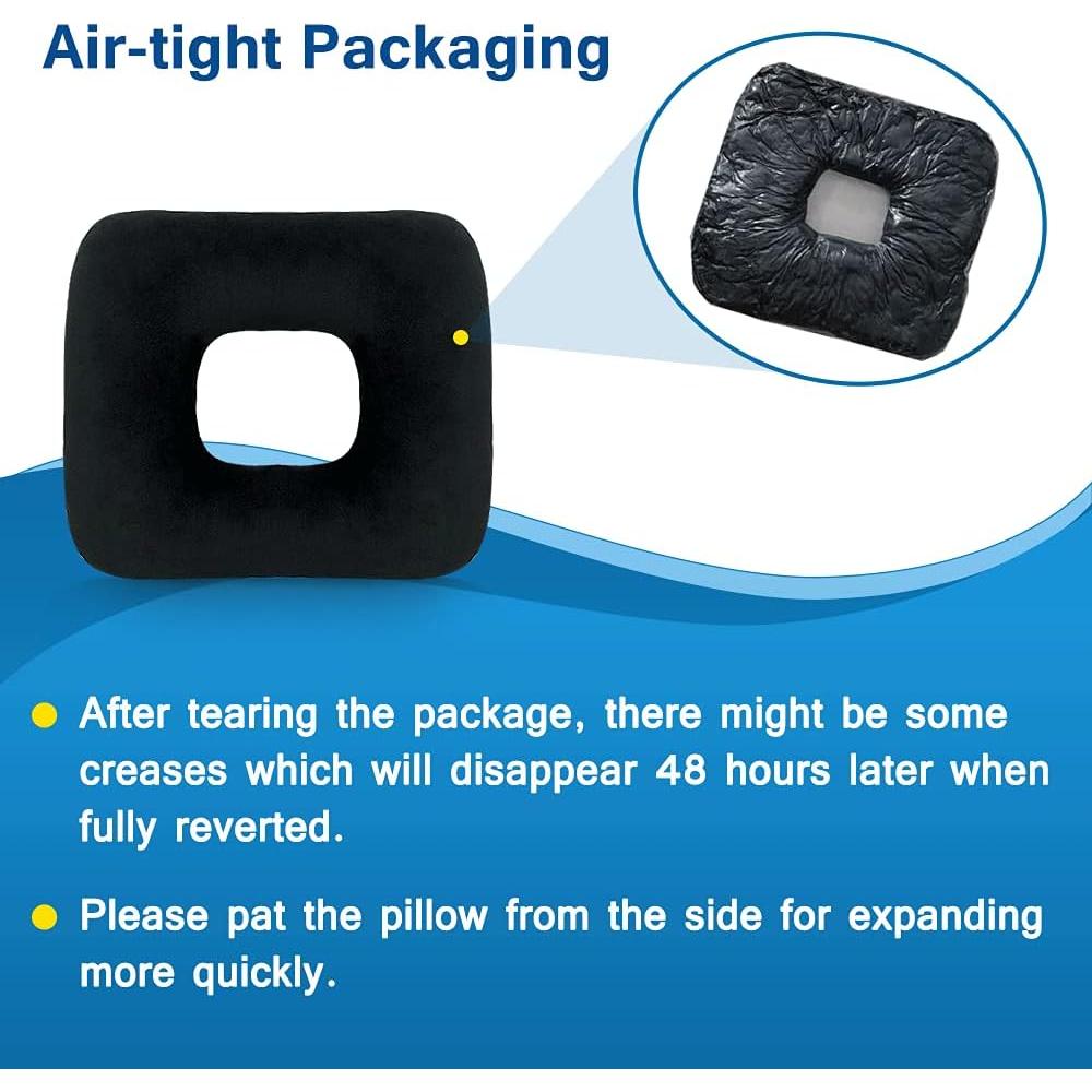 Almohada de Donut AOSSA para Hemorroides y Ciática 37x37cm