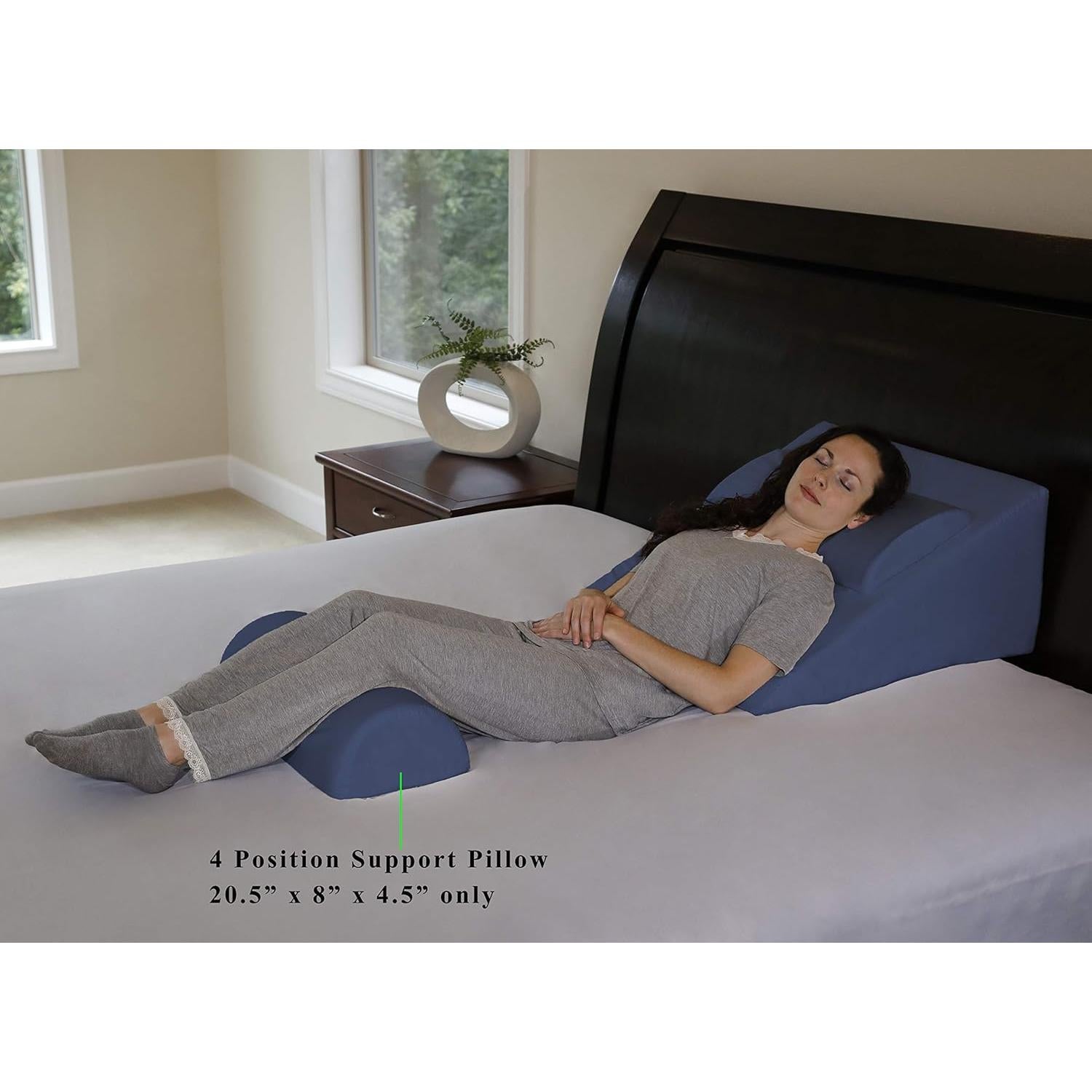 Almohada de Soporte InteVision 52x20x11 cm Espuma Viscoelástica