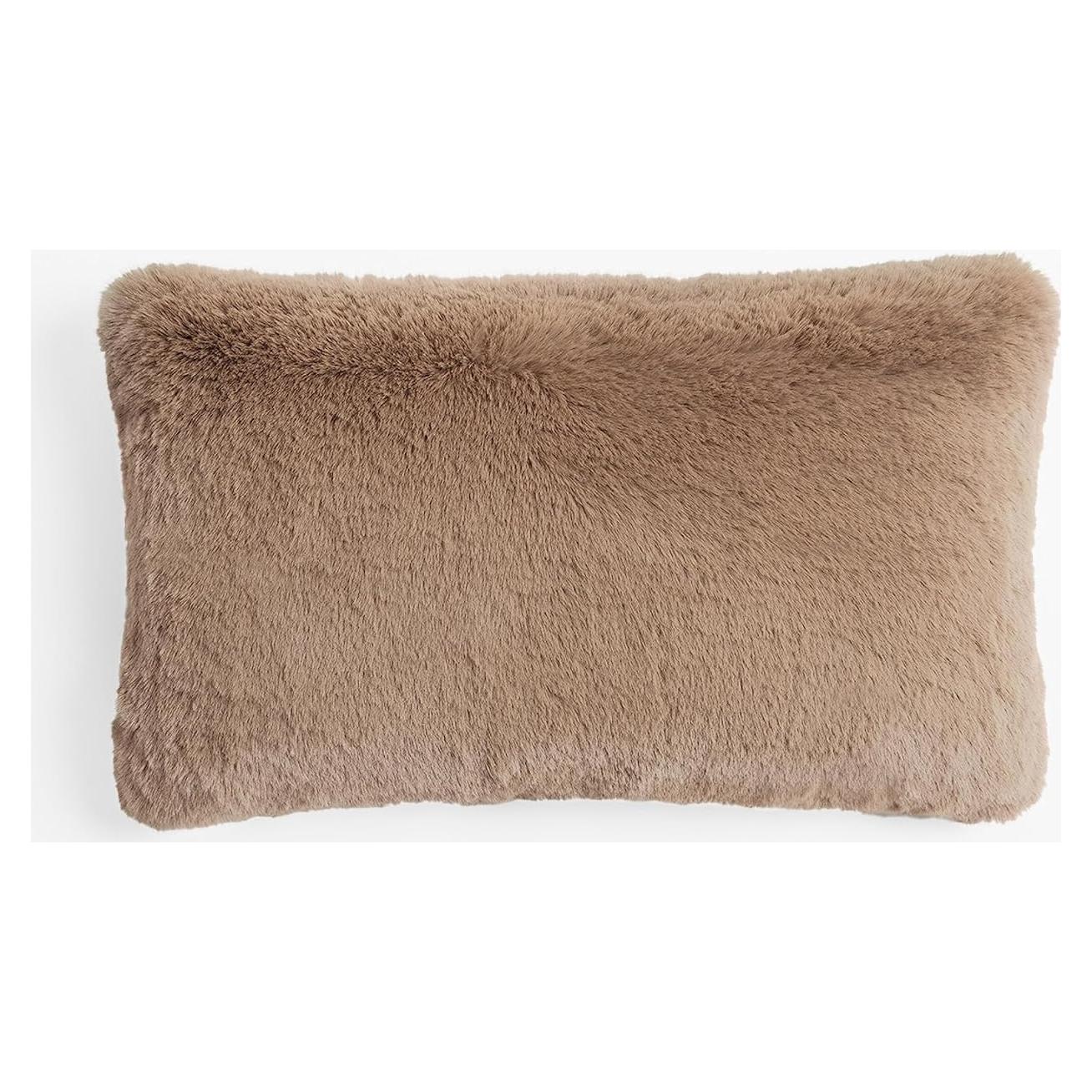 Almohada Lumbar UnHide Squish 25x45 cm Piel Sintética Mocha