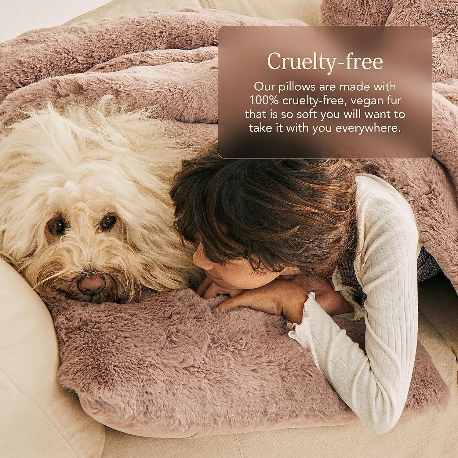 Almohada Lumbar UnHide Squish 25x45 cm Piel Sintética Mocha