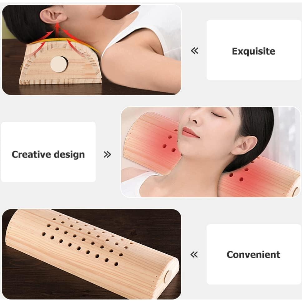 Almohada Terapéutica Healvian Madera y Acero 33x11 cm