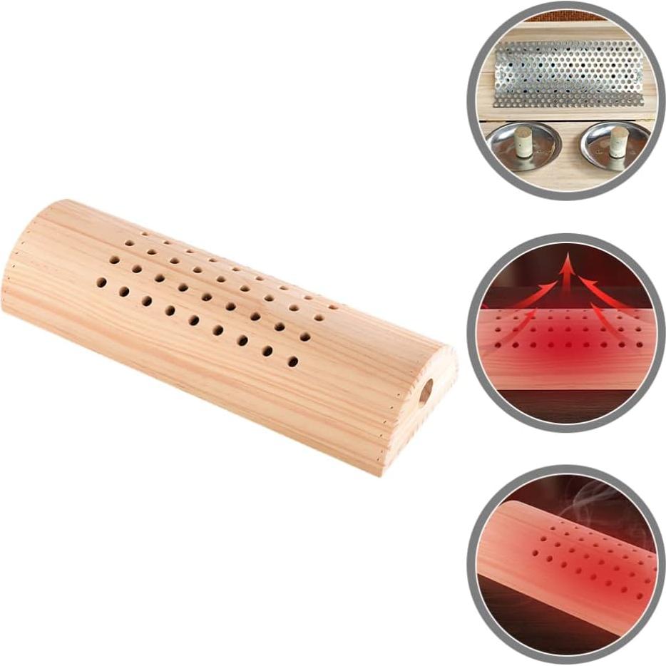 Almohada Terapéutica Healvian Madera y Acero 33x11 cm