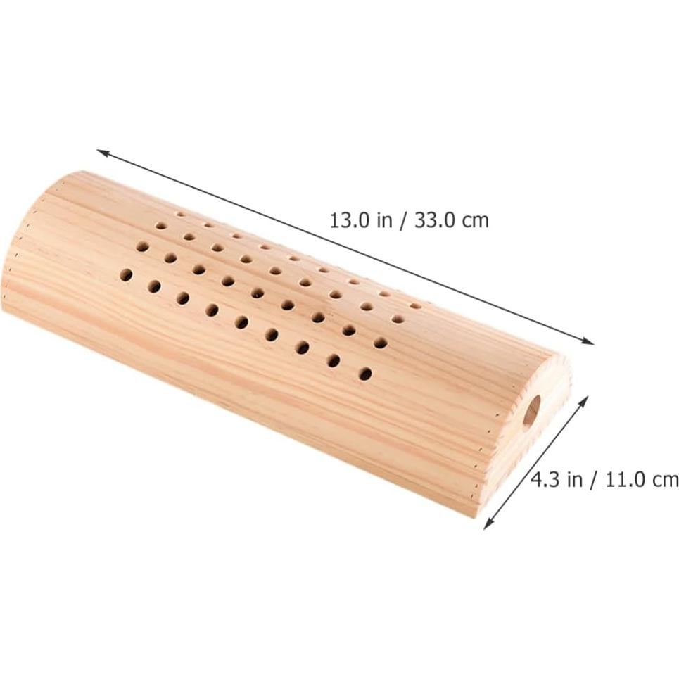Almohada Terapéutica Healvian Madera y Acero 33x11 cm
