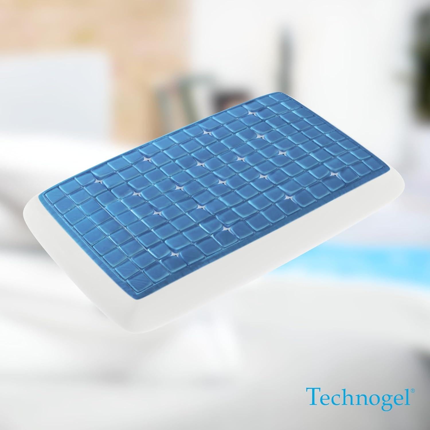 Almohada Ergonómica Technogel Deluxe 8.89 cm Enfriamiento