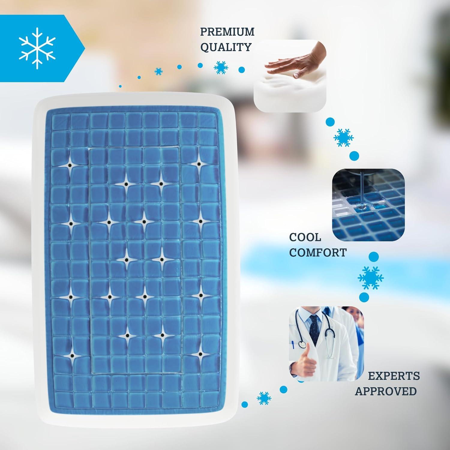 Almohada Ergonómica Technogel Deluxe 8.89 cm Enfriamiento