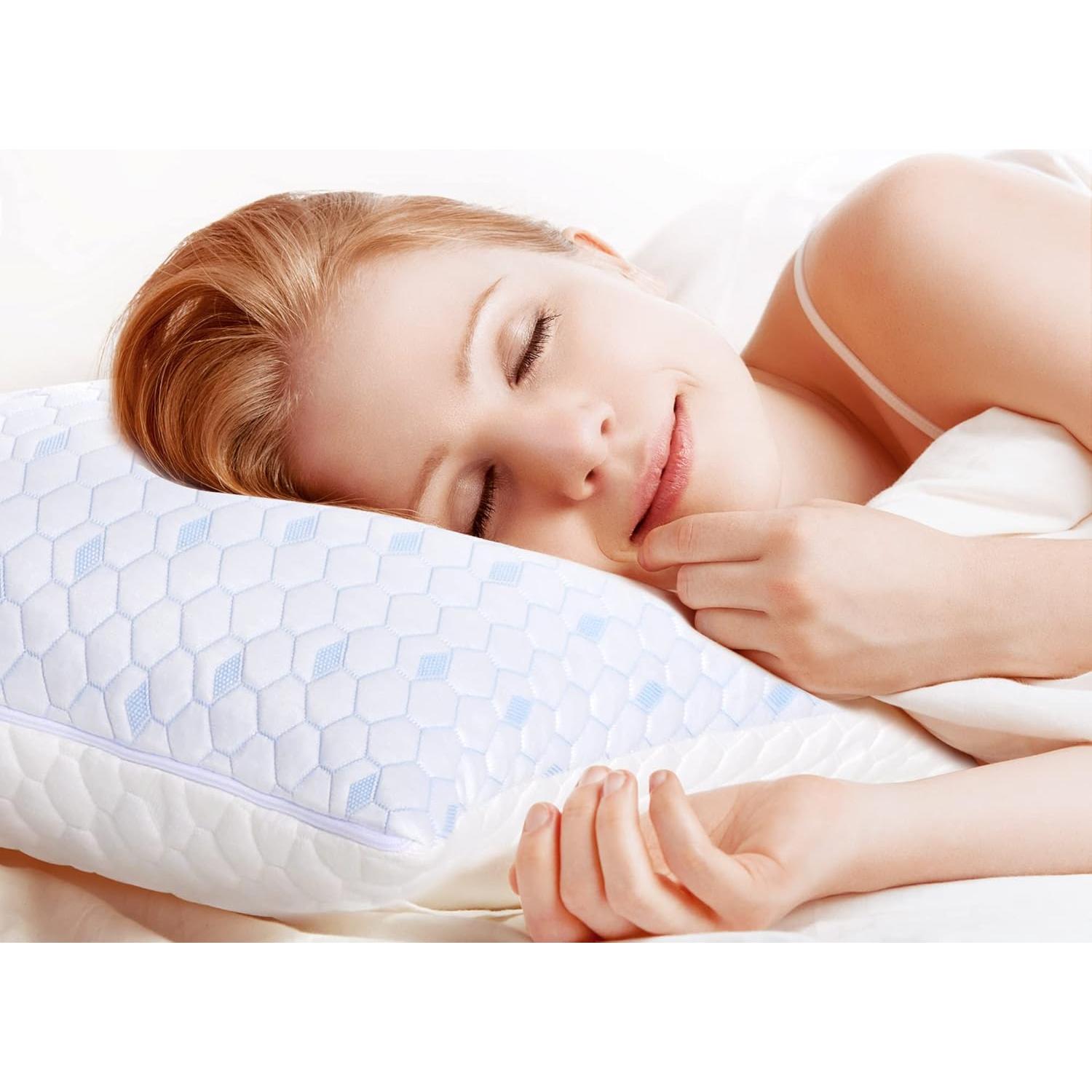 Conjunto 2 Almohadas Viscoelásticas ESHINE Queen Refrigerantes