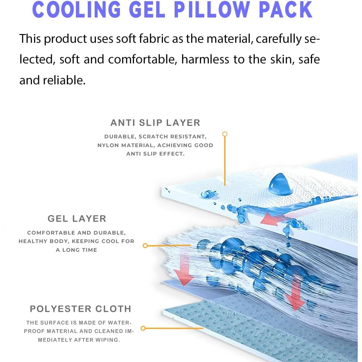 Almohadilla Refrigerante de Gel Couleurs Rosa 24x33cm