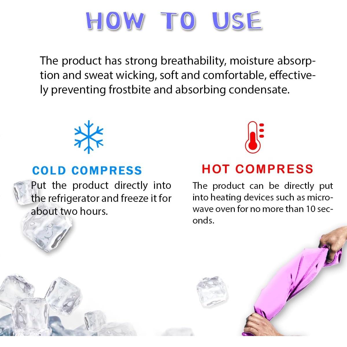 Almohadilla Refrigerante de Gel Couleurs Rosa 24x33cm