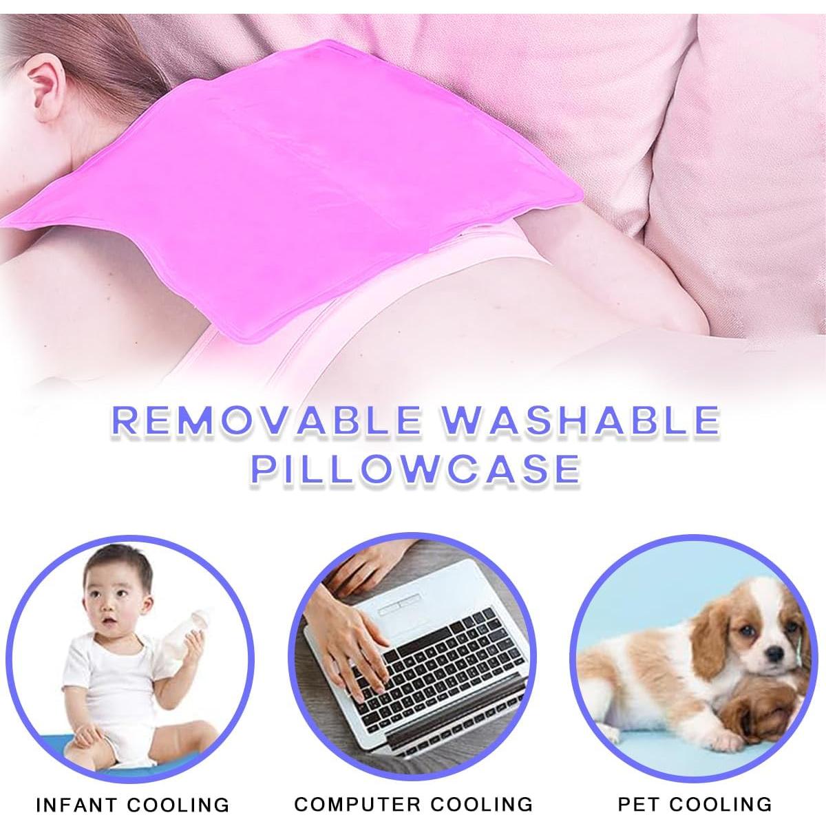 Almohadilla Refrigerante de Gel Couleurs Rosa 24x33cm