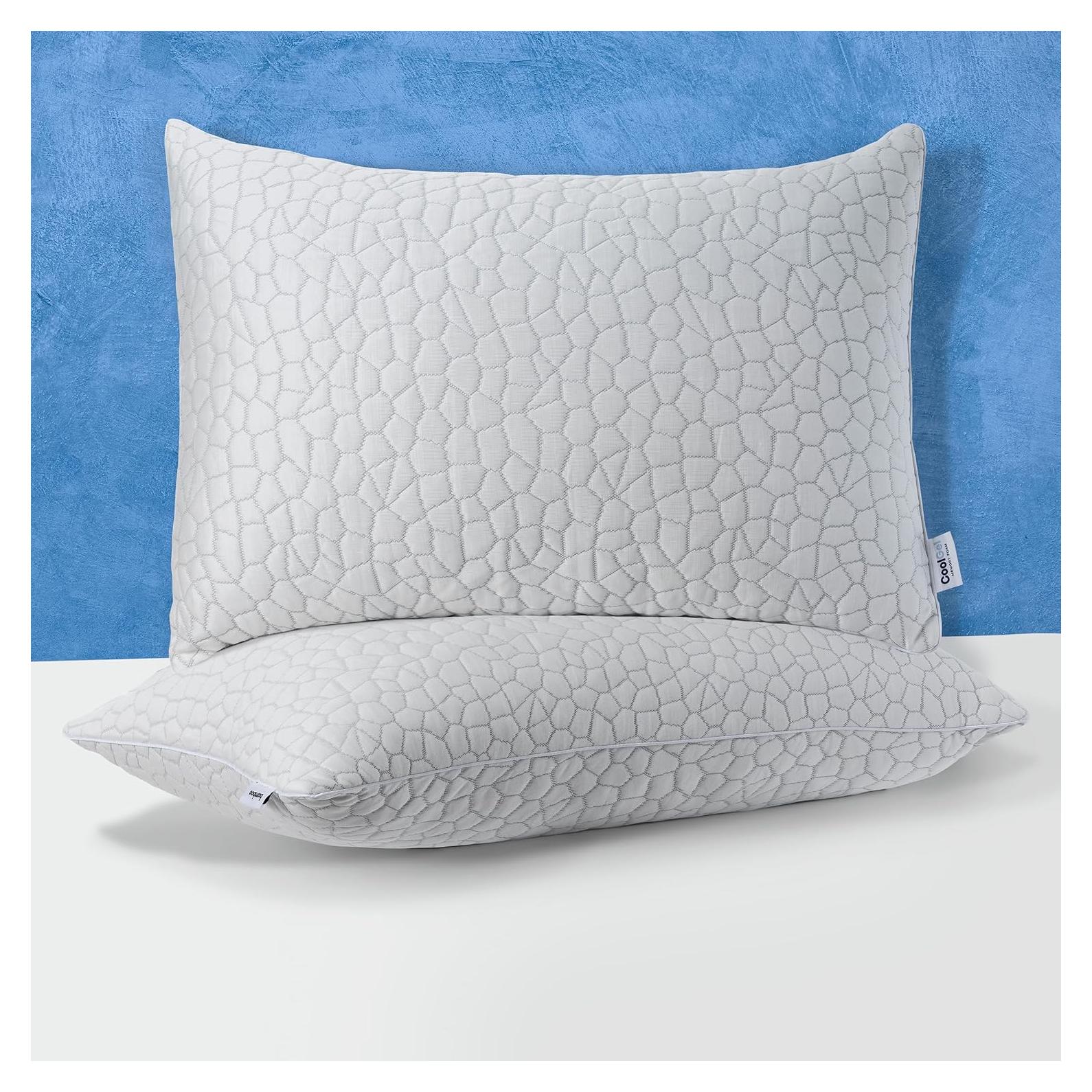 Almohada COOL GEL Espuma Viscoelástica Reversible 2 Pzas