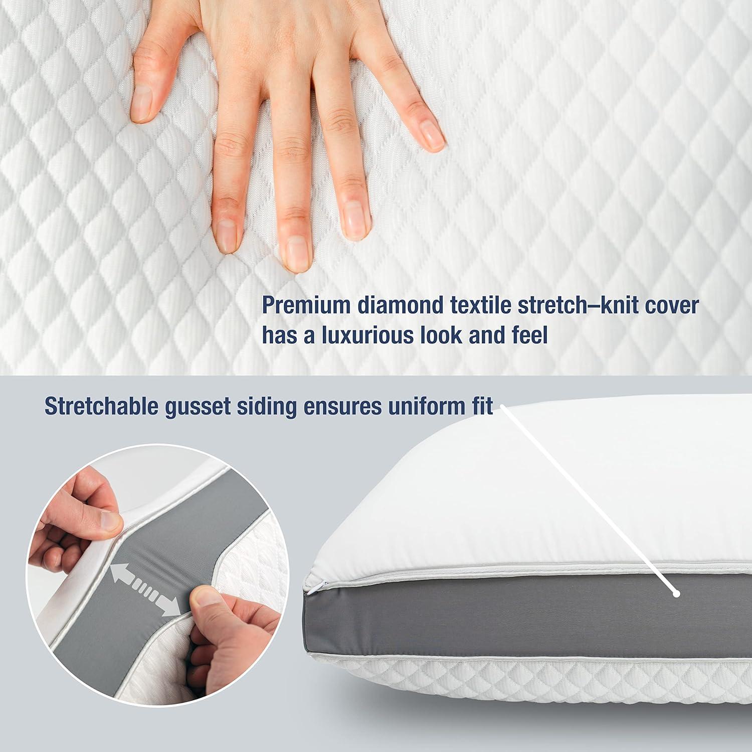 Almohada de Espuma con Memoria Perfect Cloud - Ajustable y Doble Temperatura