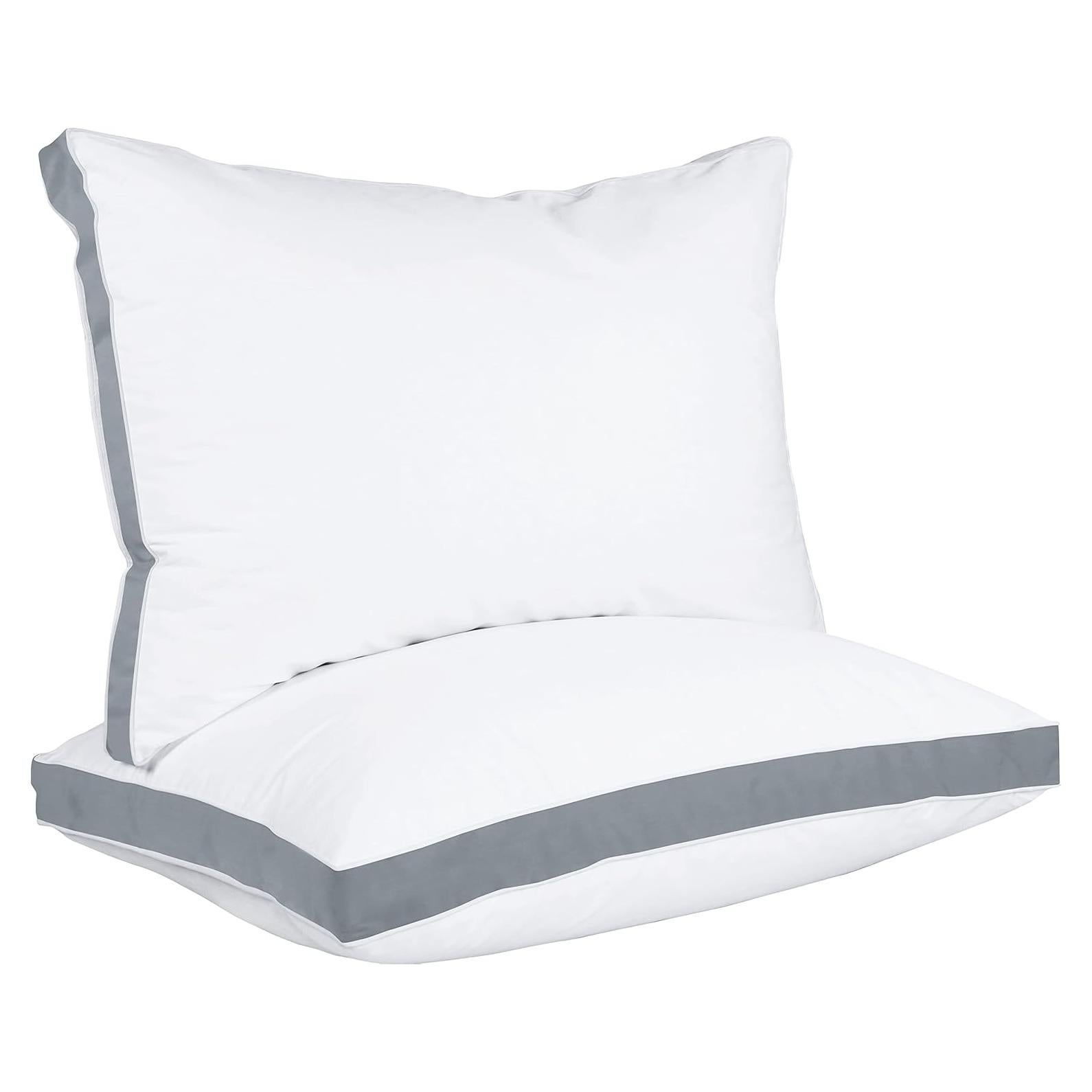 Almohadas Utopia Bedding Queen Juego de 2 Gris Refrigerantes