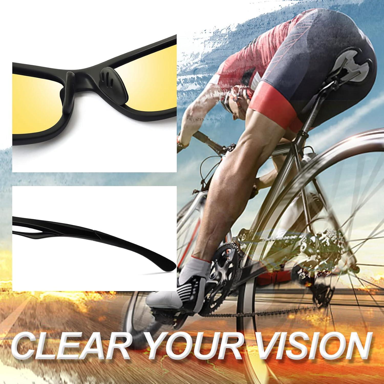 Gafas de sol deportivas Joopin UV400 visión nocturna unisex