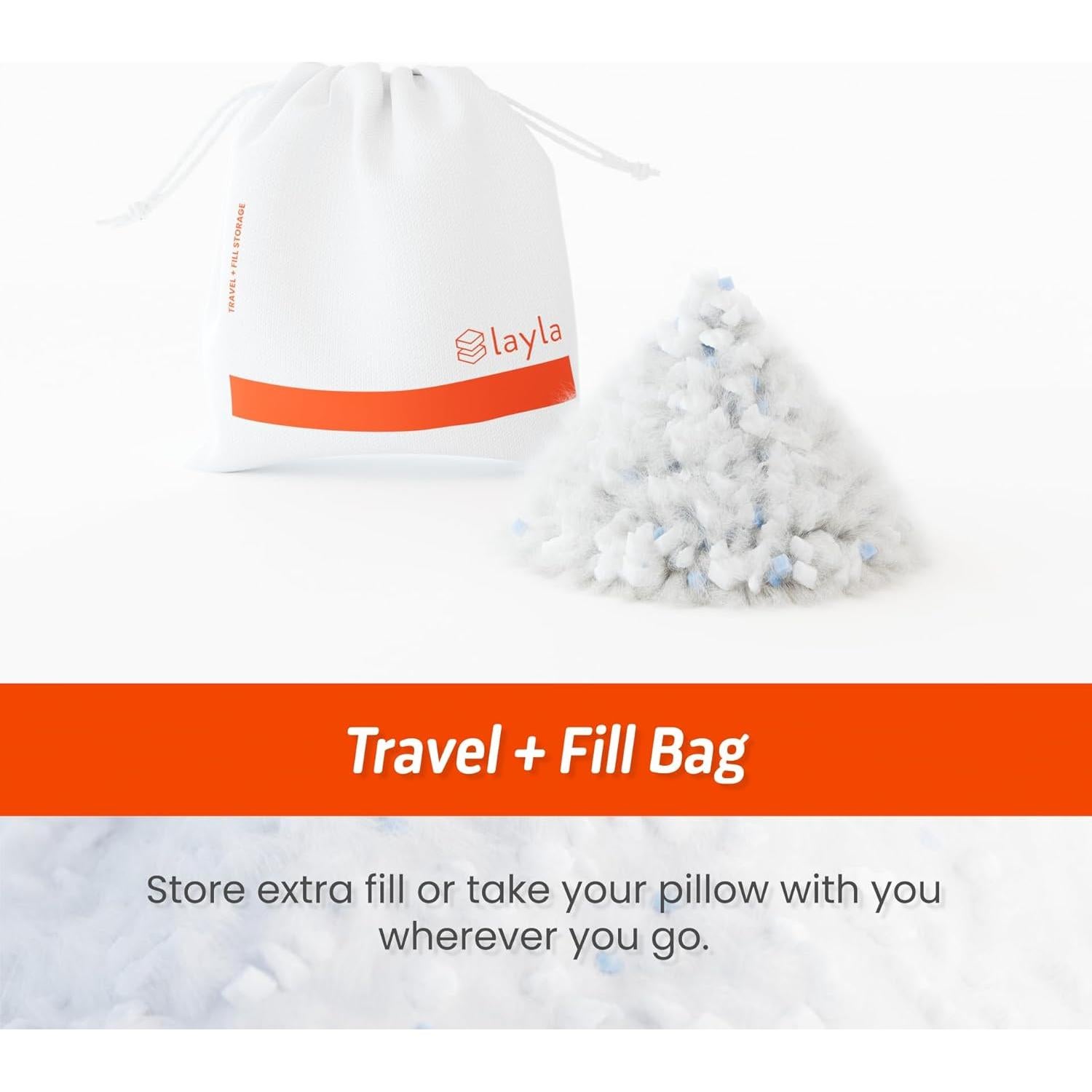 Cojín Ajustable Layla Sleep Kapok Rey - Paquete de 2