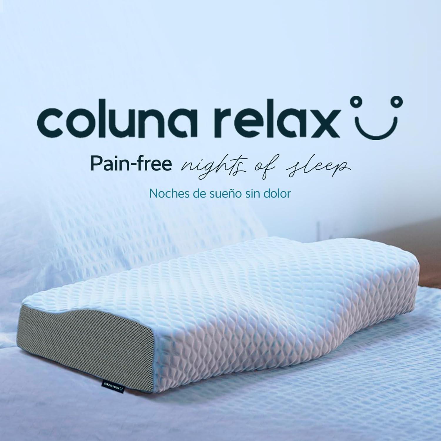 Almohada Cervical Ergonómica Coluna Relax - Espuma Viscoelástica
