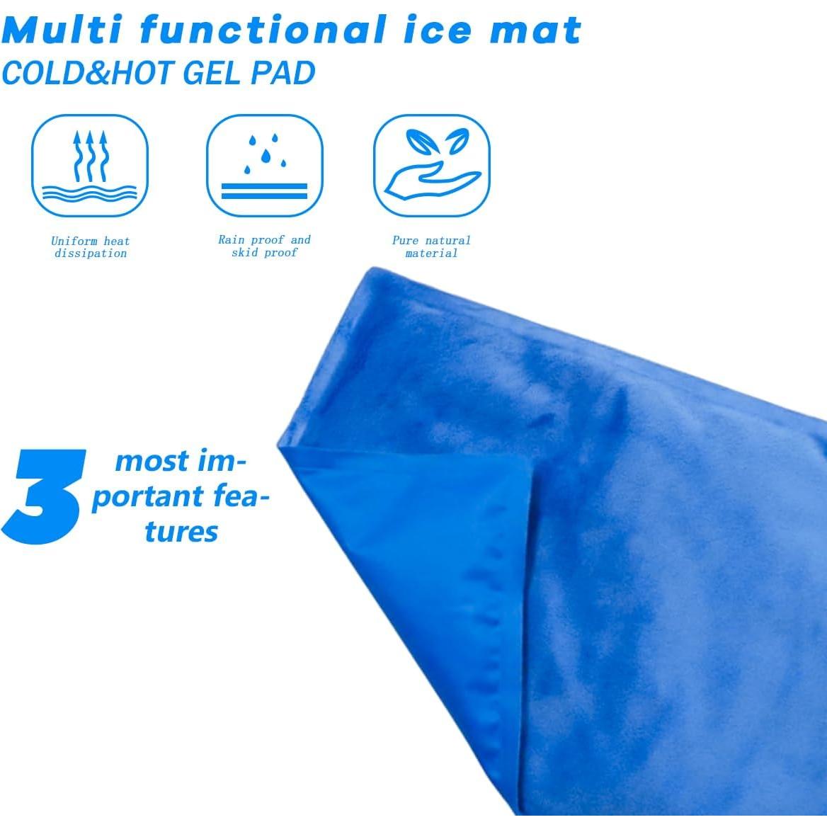 Almohadilla Refrigerante Couleurs 24x33cm Gel Azul Reutilizable