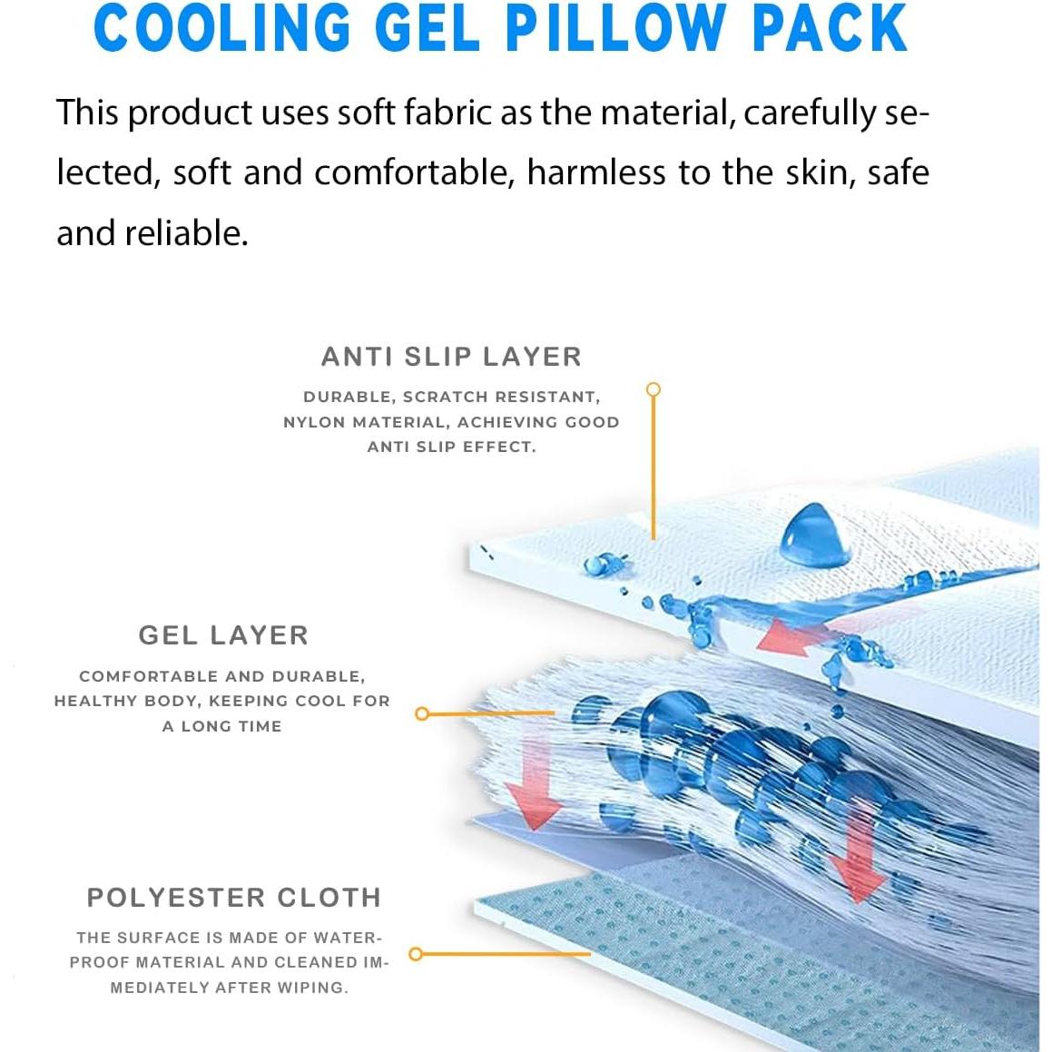 Almohadilla Refrigerante Couleurs 24x33cm Gel Azul Reutilizable