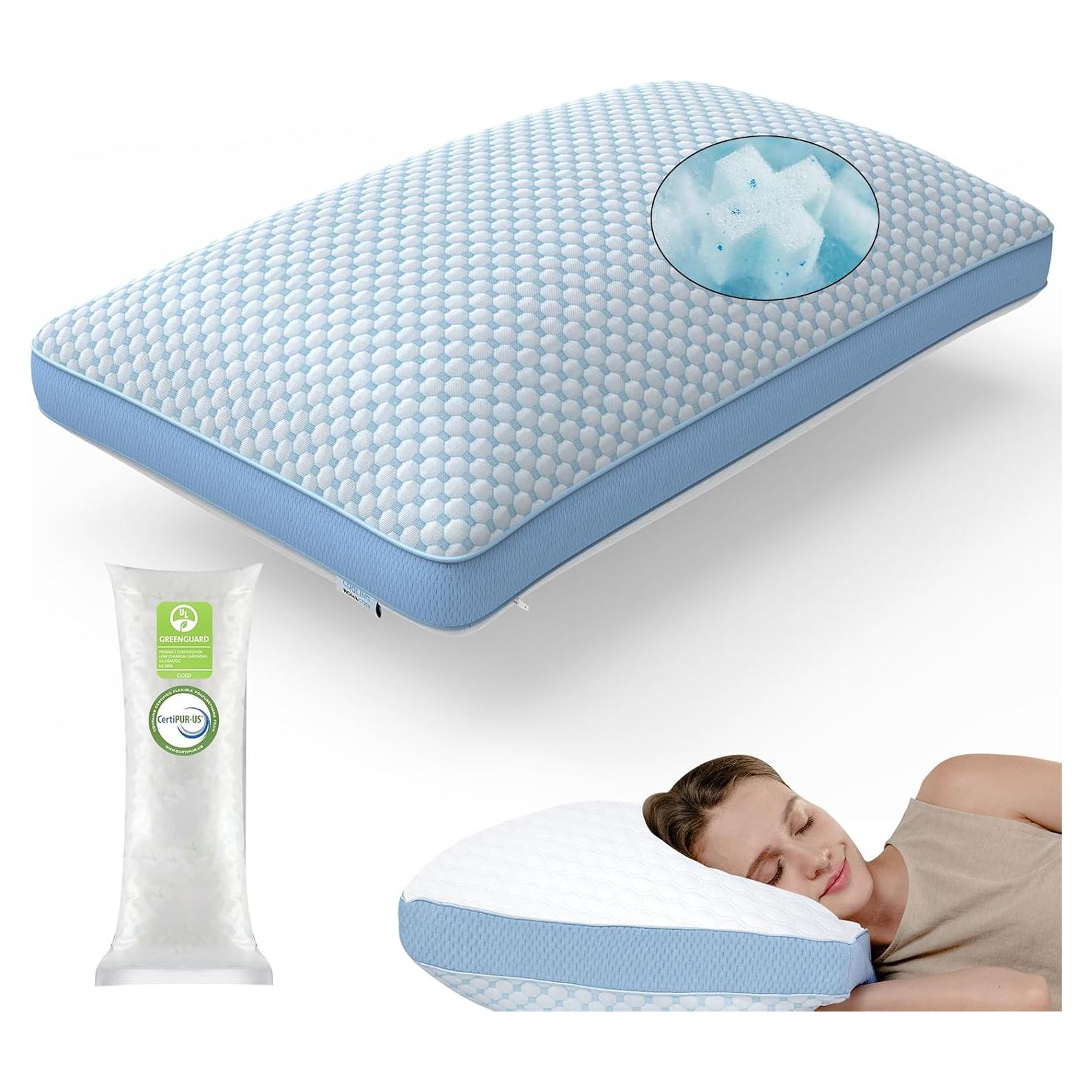 Almohada Ajustable WEUP Reina con Espuma de Memoria y Gel