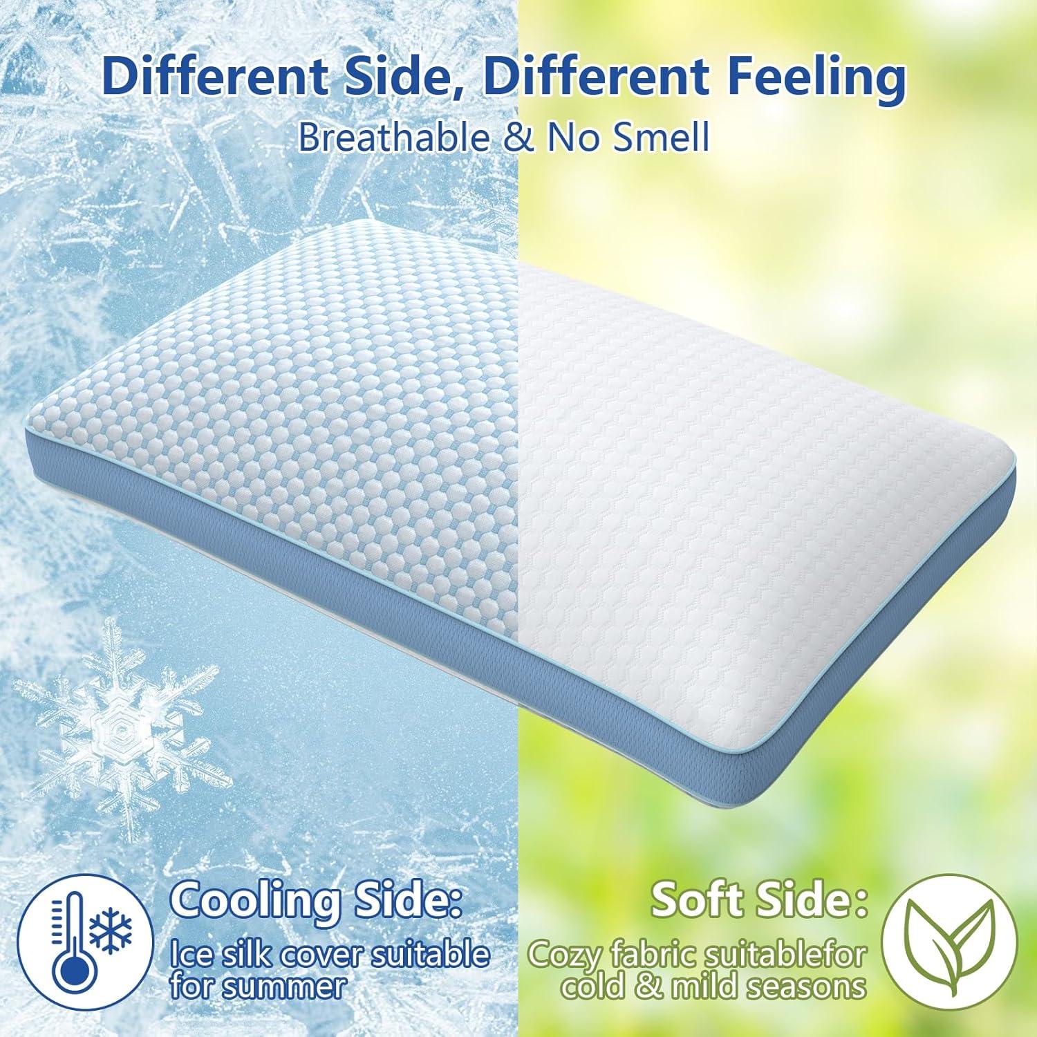 Almohada Ajustable WEUP Reina con Espuma de Memoria y Gel