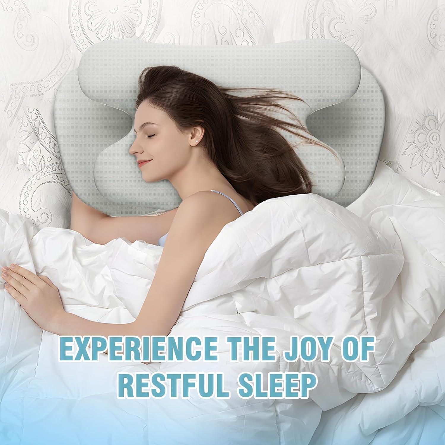 Almohada Ergonómica RUN HELIX Queen Espuma Memoria Gris