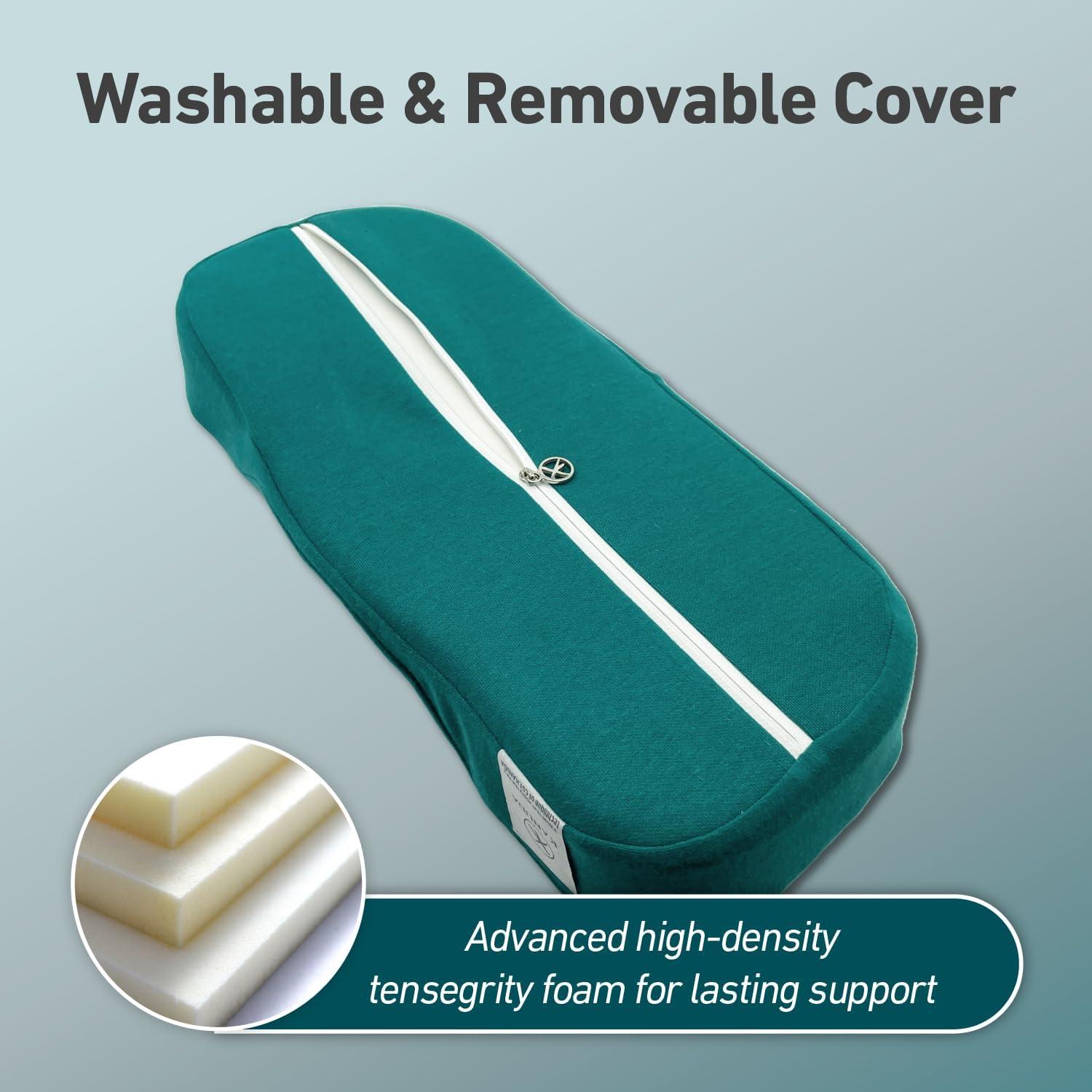 Mini Almohada Portátil Kanuda Espuma de Memoria Azul