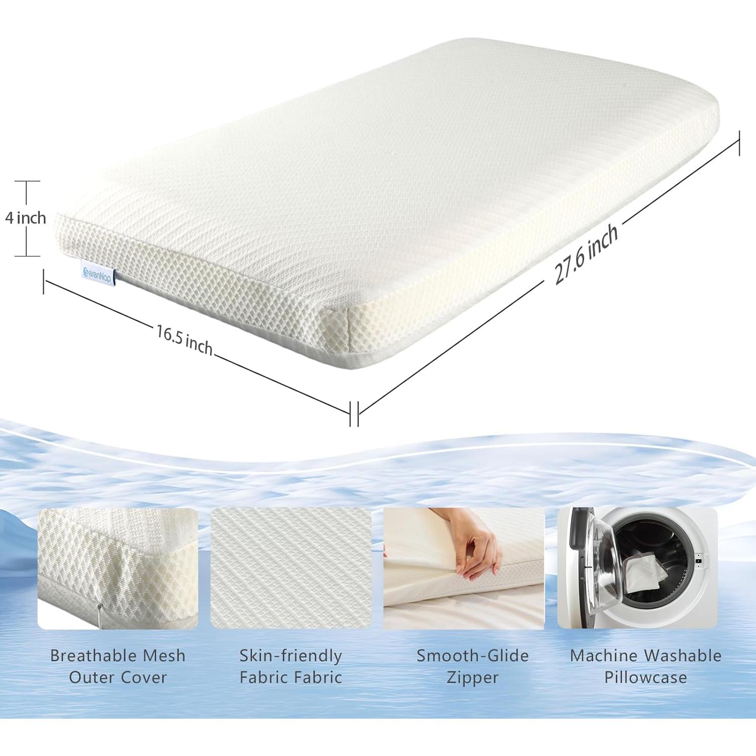 Almohada Espuma Memoria SerenNap SN-R1-70W 70x42 cm