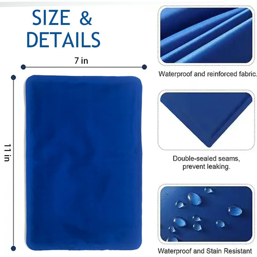 Almohadilla Enfriadora de Gel Reutilizable Coldchill 27.94x17.78 cm