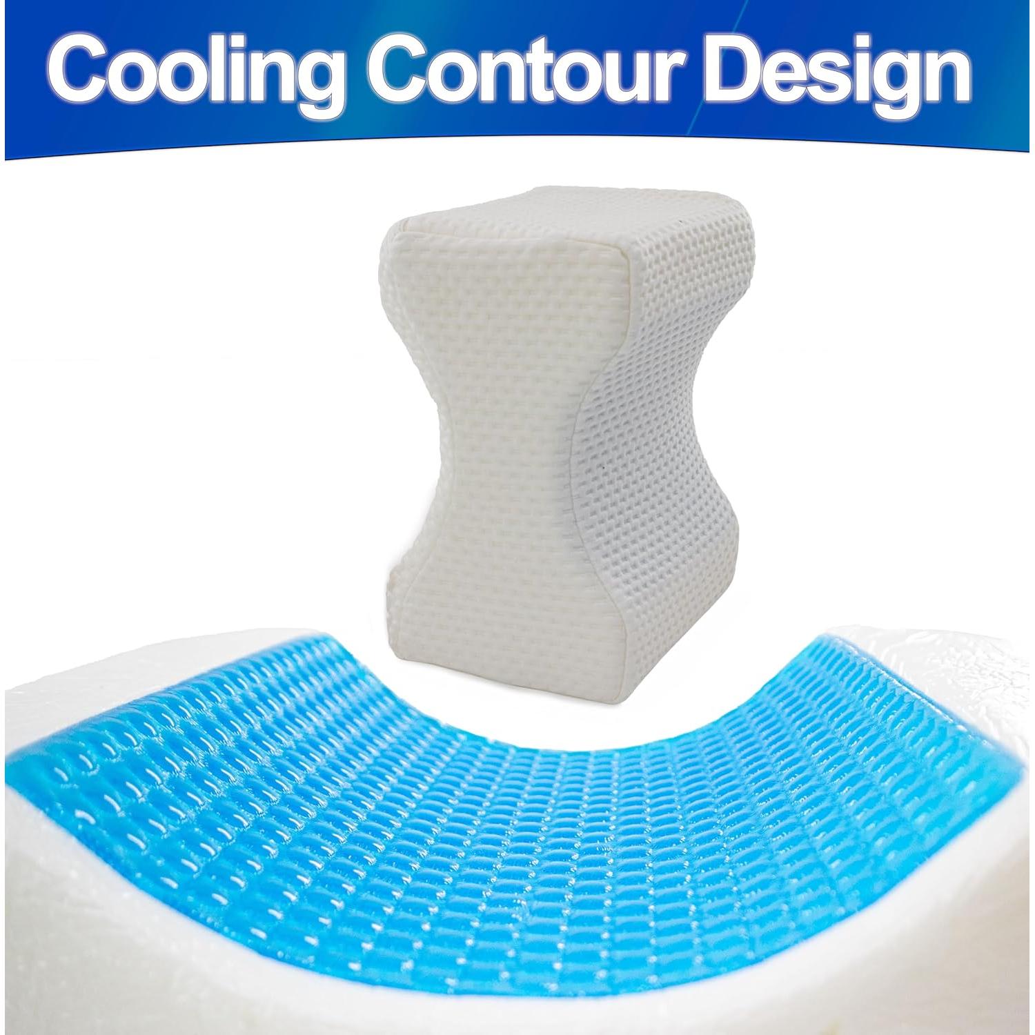 Almohada de Rodilla Ergonómica 5 Oferta Super Estrella - Gel Enfriador y Espuma de Memoria