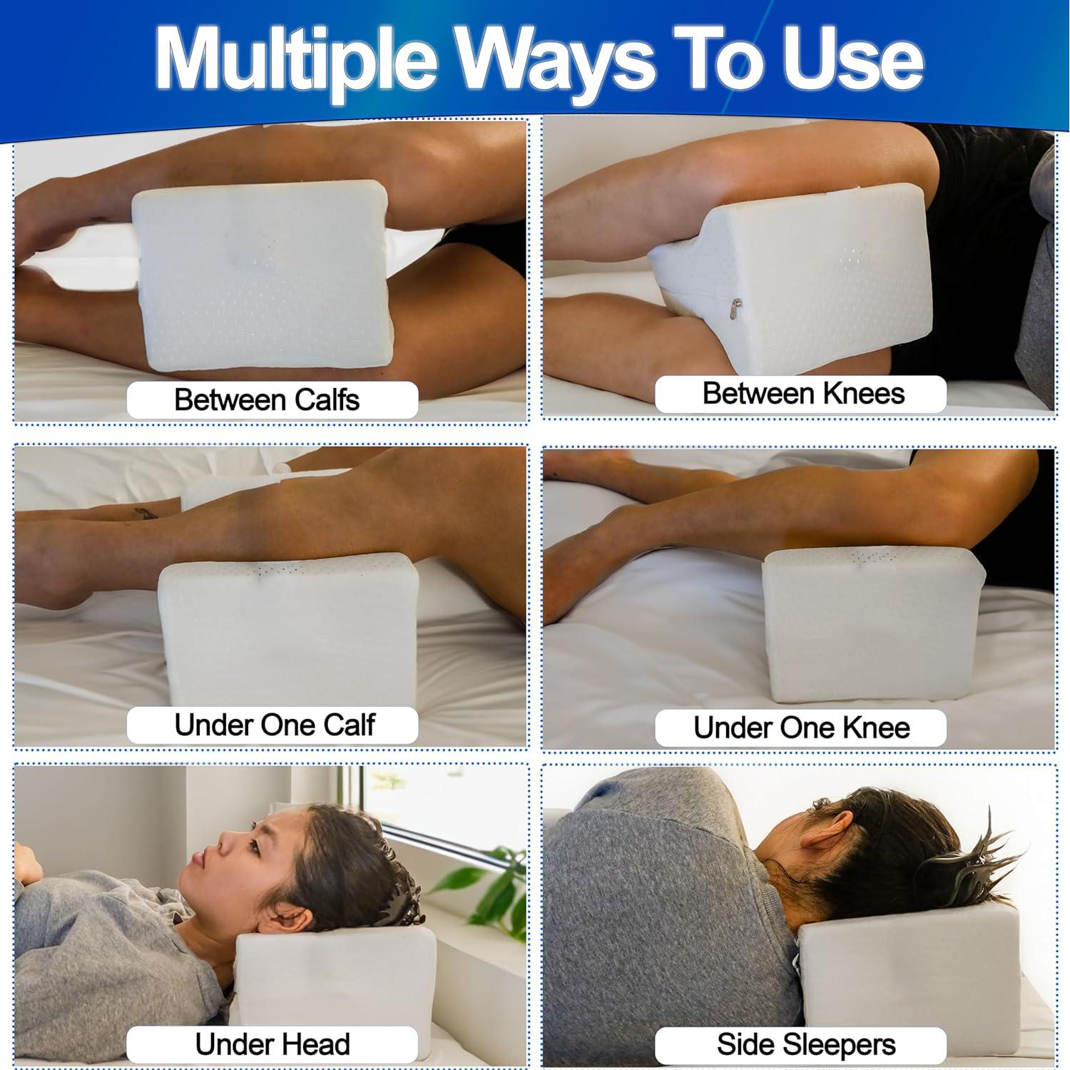 Almohada de Rodilla Ergonómica 5 Oferta Super Estrella - Gel Enfriador y Espuma de Memoria