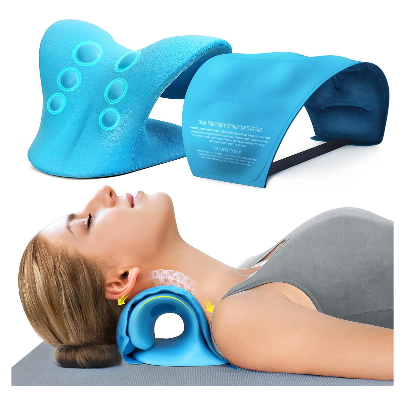 Estirador de Cuello ComfortLife con Paquete de Gel Caliente Frío