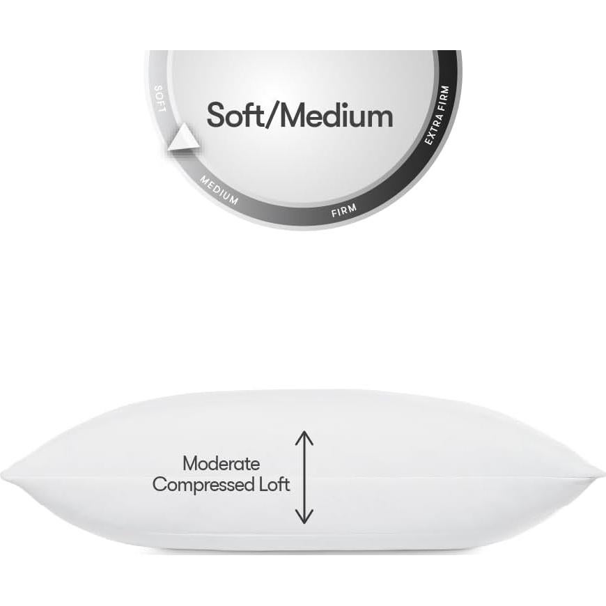 Almohadas Serta Down Illusion Hipoalergénicas 2 Pzas Reina