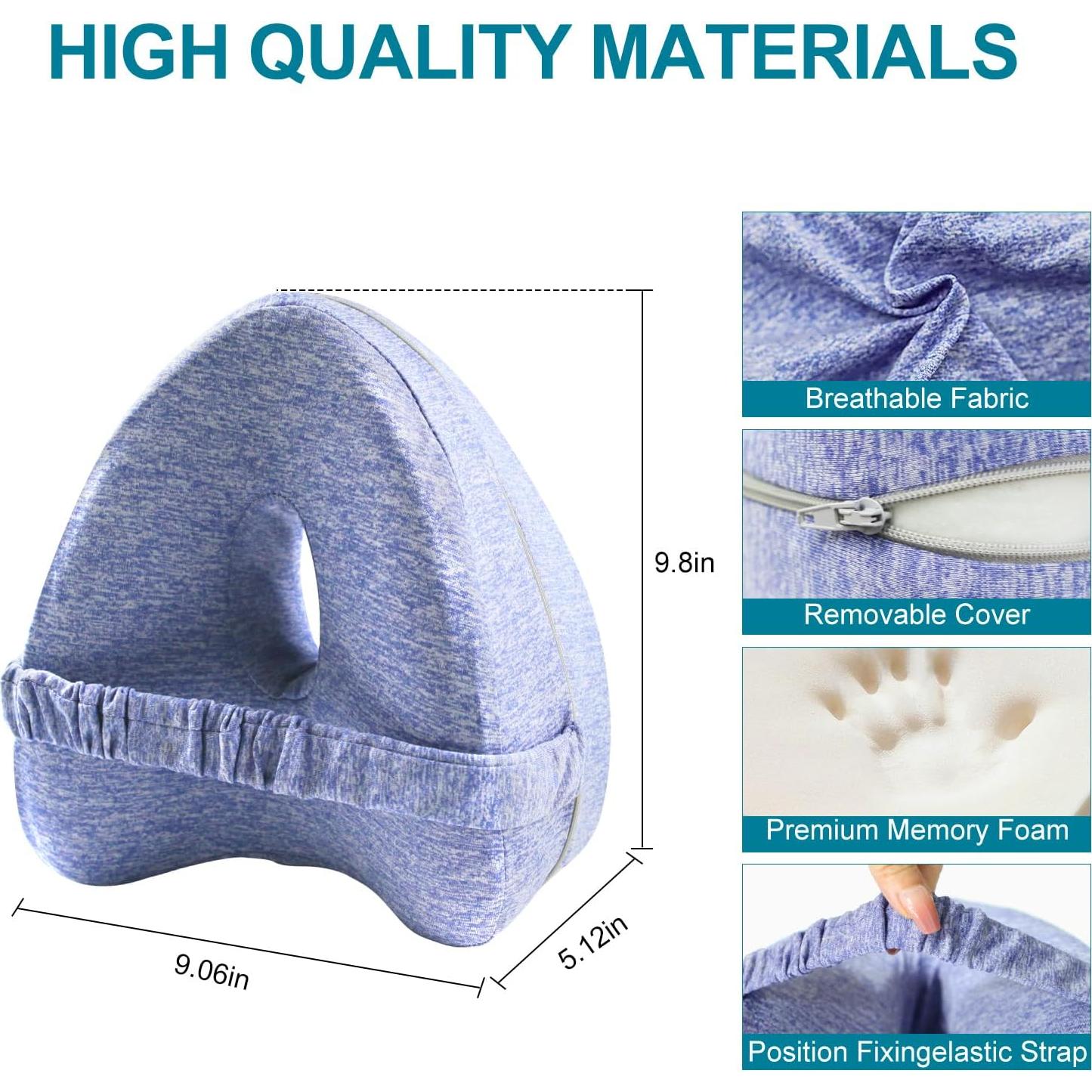 Almohada Ergonómica para Piernas RQUXMT Azul 23x20 cm