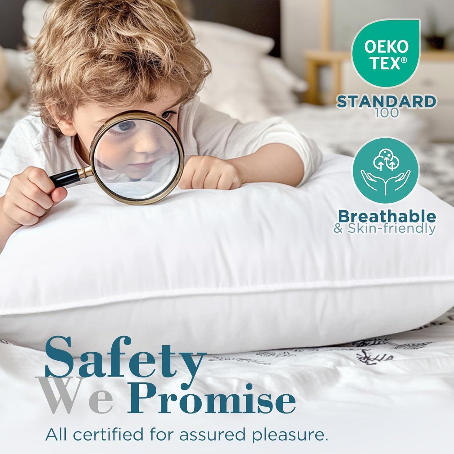 Almohadas para Cama Reina Viewstar - Juego de 2, Microfibra