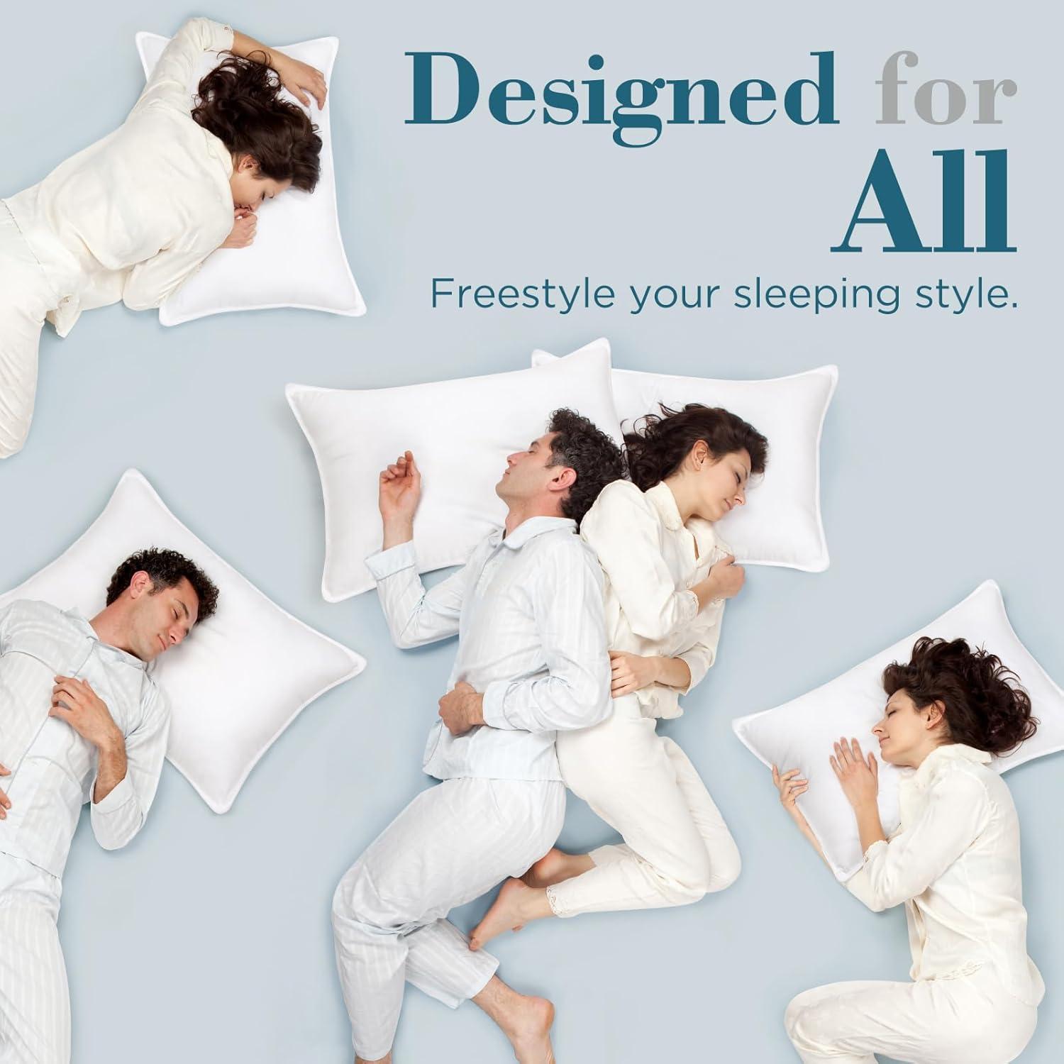 Almohadas para Cama Reina Viewstar - Juego de 2, Microfibra