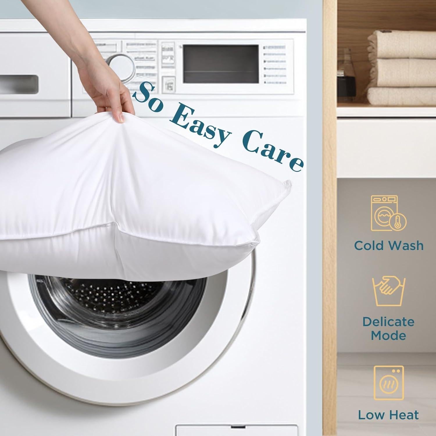 Almohadas para Cama Reina Viewstar - Juego de 2, Microfibra